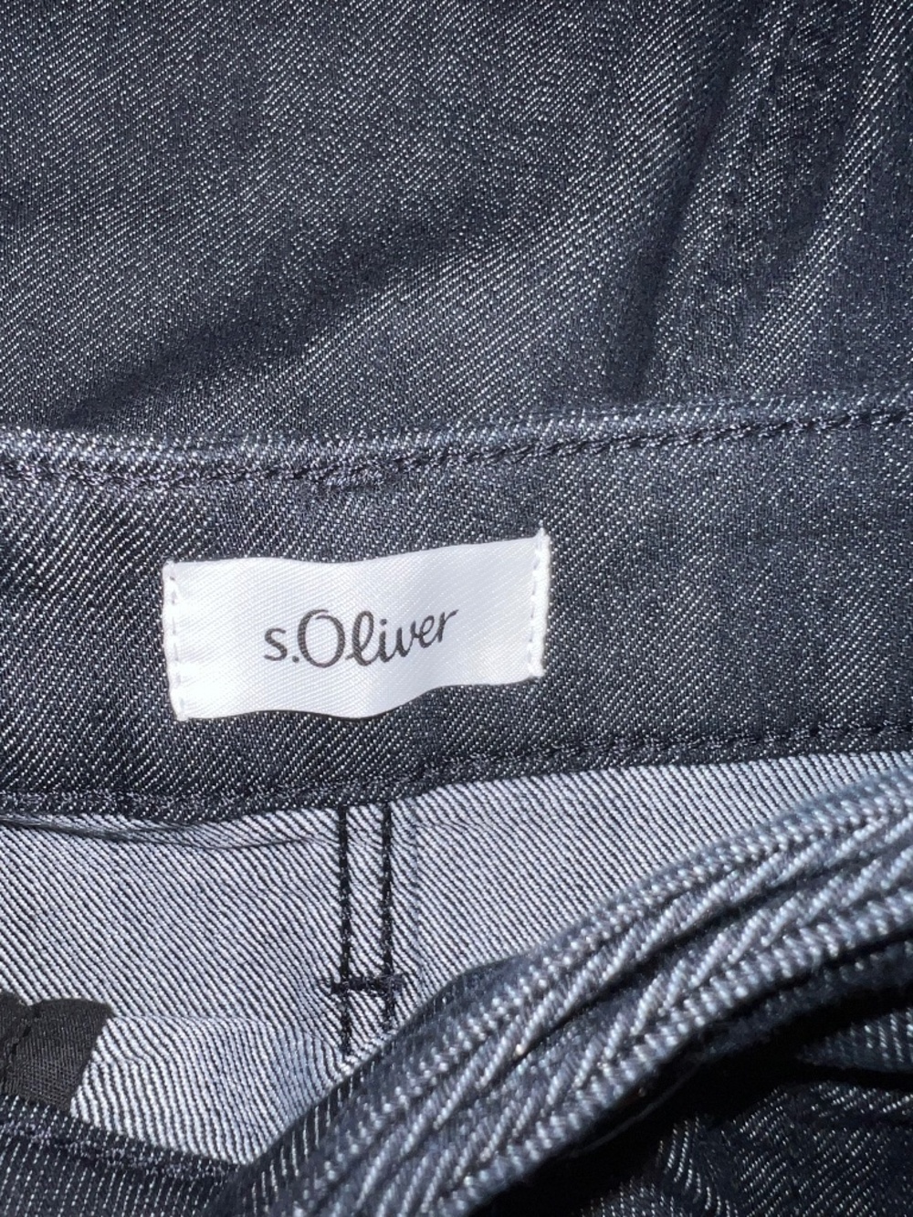 S. Oliver Womens Skirt Long Pencil Dark Denim Zip Front 27 NEW W OUT TAGS